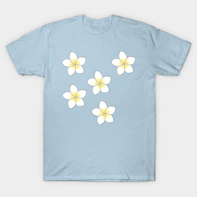 PLUMERIA 2 T-Shirt by basiastachurska